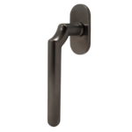 Maniglia per Finestra DK Virgola  Movimento 4 scatti Metallo Quadro d.7x42mm US-Super Antracite Satinato | Olivari